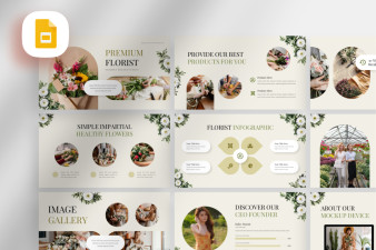 Premium Florist Google Slide Template